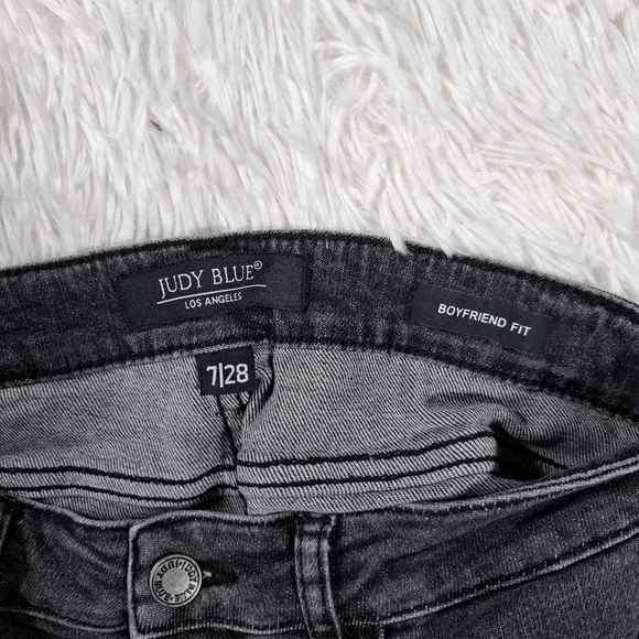 Judy Blue Women Jeans Boyfriend Fit Medium Wash Stretch Ankle Size 7/28 - Picture 11 of 11